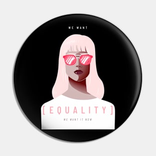 Feminist T-Shirt Avatar Woman Pin