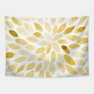 Watercolor brush strokes - yellow Tapestry