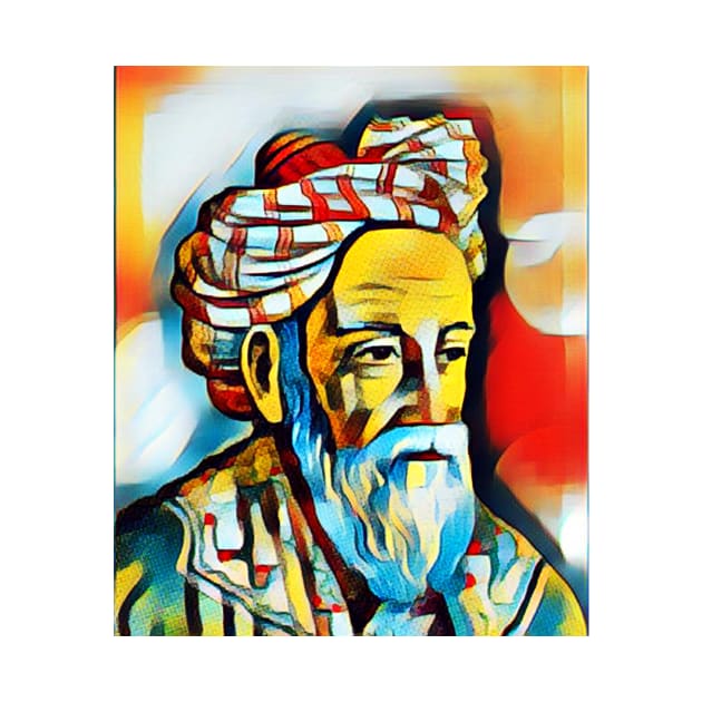 Omar Khayyam Abstract Portrait | Omar Khayyam Artwork 3 by JustLit