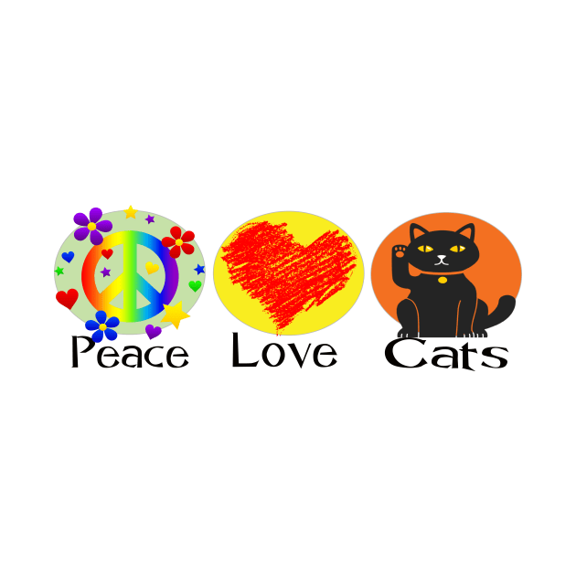 Peace, Love. Cats by MGphotoart