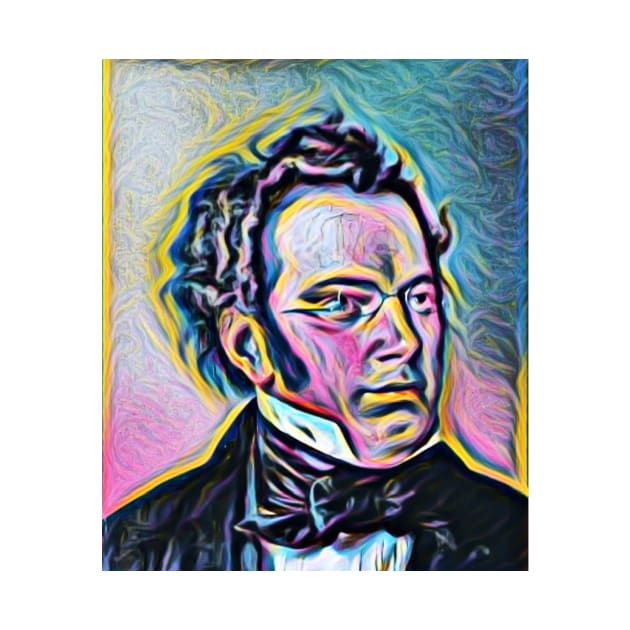 Franz Schubert Portrait | Franz Schubert Artwork 9 by JustLit