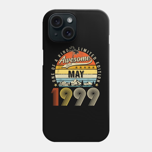 Awesome Since May 1999 Vintage 24th Birthday Phone Case by Benko Clarence