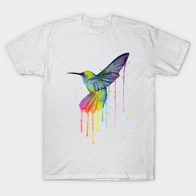 Rainbow Hummingbird - Animal - T-Shirt