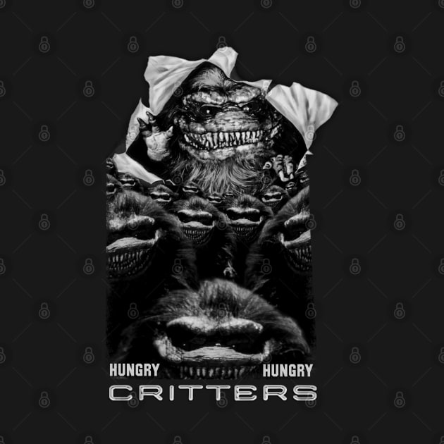 Hungry Hungry Critters (B&W Version) by The Dark Vestiary