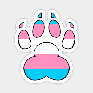 LGBTQ+ Paw Print Flags Magnet