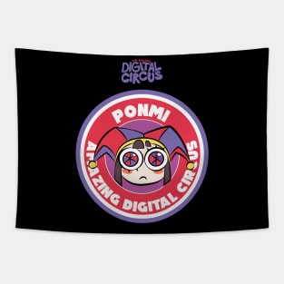 PONMI CIRCLE EMBLEM: THE AMAZING DIGITAL CIRCUS Tapestry