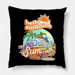 hello sunshine: summer Pillow