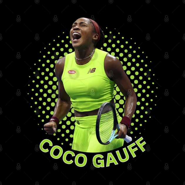 Coco Gauff Tennis Player by Danemilin