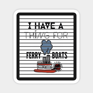 Ferry Boats Magnet