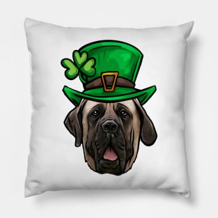 St Patricks Day English Mastiff Pillow