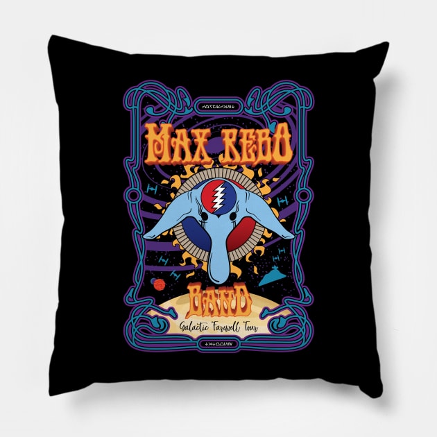 Max Rebo Band Galactic Farewell Tour - Funny Star Wars Pillow by Iron Ox Graphics