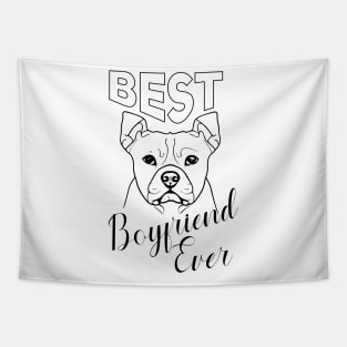 Best boyfriend ever, dog lover Tapestry