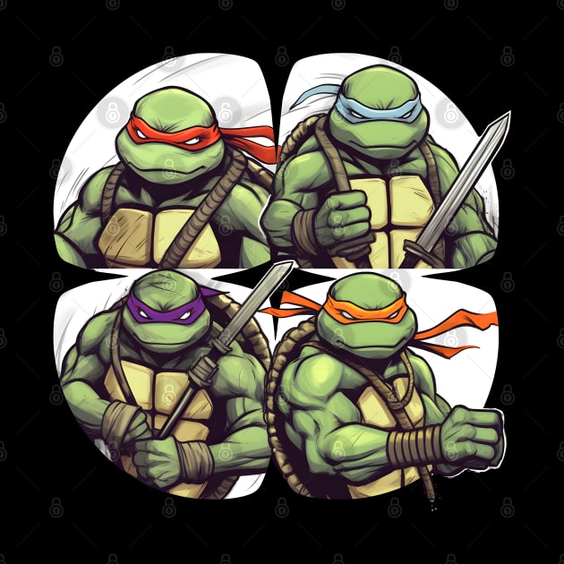 Teenage Mutant Ninja Turtles - Donatello, Raphael, Michelangelo, and Leonardo by Space wolrd