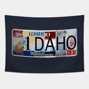 Idaho License Plates Tapestry