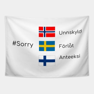 Sorry time - scandinavia Tapestry