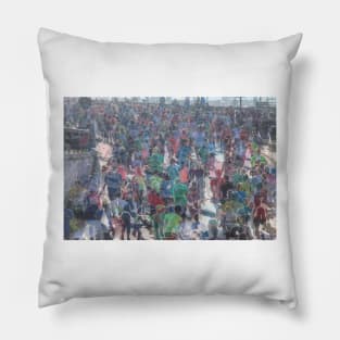 Bremen marathon abstract Pillow