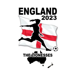 England Womens World Cup Football Soccer Team 2023 T-Shirt