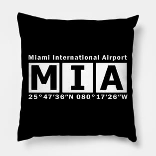 MIA Airport, Miami International Airport Pillow