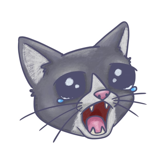 Crying Cat Meme by MariaNinfa