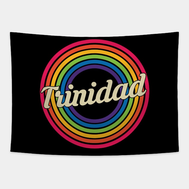 Trinidad - Retro Rainbow Style Tapestry by MaydenArt