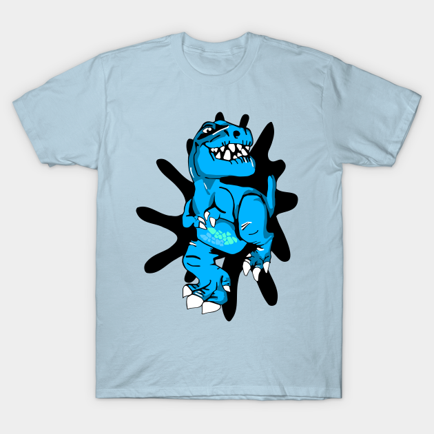 Discover Light Blue Dinosaur T-Rex - Trex - T-Shirt