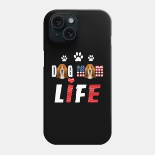 Basset Hound Mom Life Patriotic America 4Th Of July Phone Case