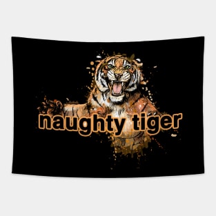 naughty tiger uinsex Tapestry