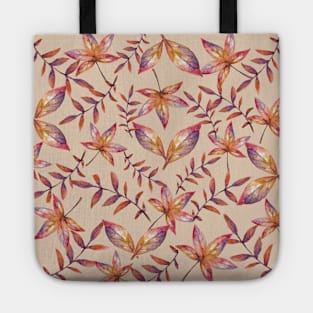 Fall multicolour leaves Tote