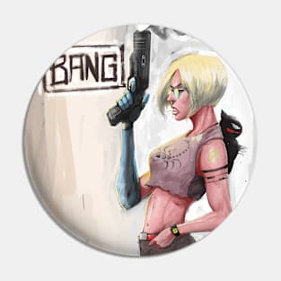 Bang Girl Pin