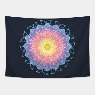 Summer Butterflies Mandala Tapestry