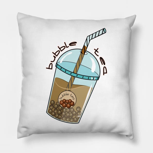 Bubble Tea Pillow by Designoholic