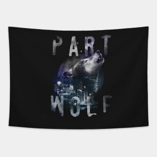 Part Wolf T Shirt Tapestry