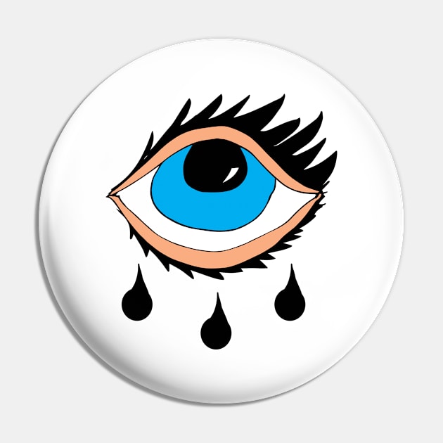 Blue Eyes Black Tears Pin by livania
