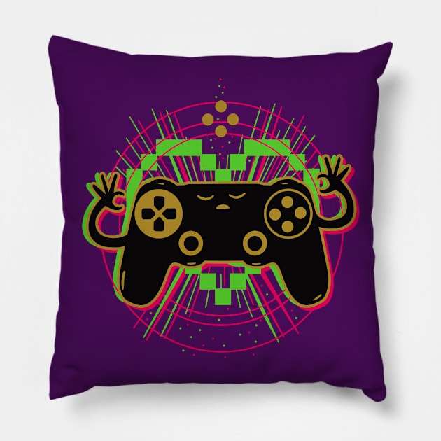 Gamer Control III Pillow by sant2