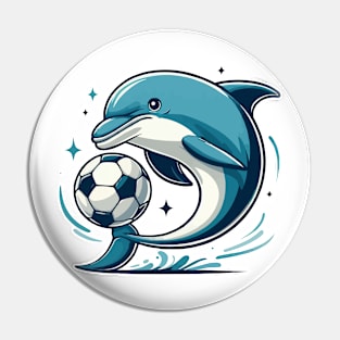 dolphin as soccer player Pin