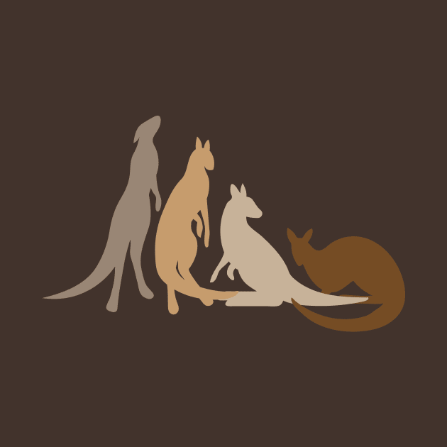 Kangaroos by Wolfano