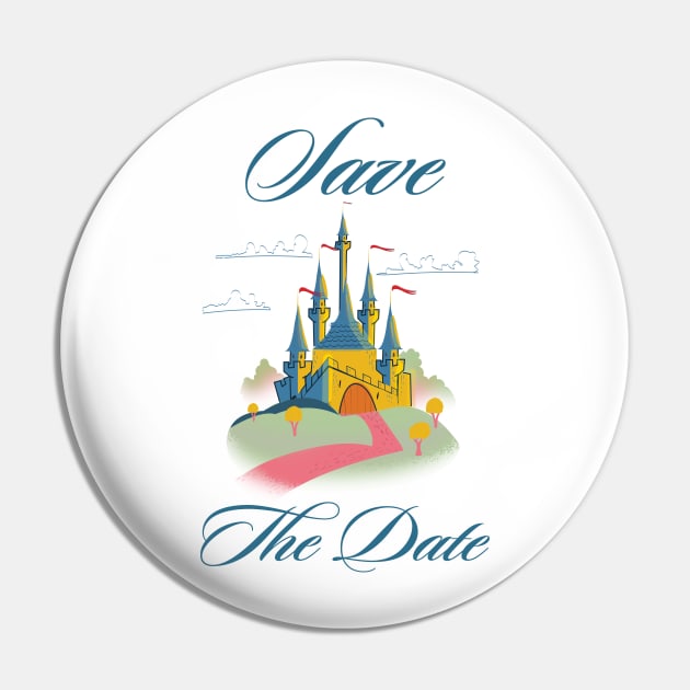 Save the Date Fairytail Castle Pin by nickemporium1