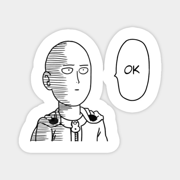 Saitama Ok One Punch Iman Teepublic Mx
