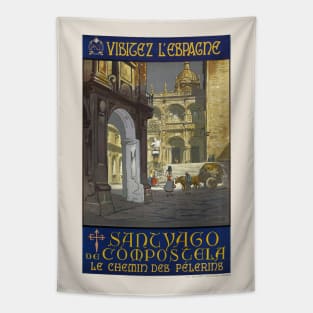 Visit Spain Vintage Poster 1920s Tapestry