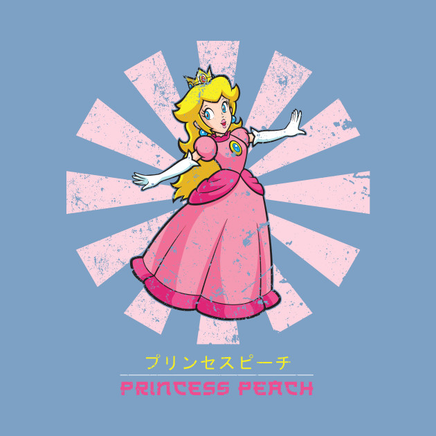 Princess Peach Retro Japanese Super Mario Princess Peach Onesie
