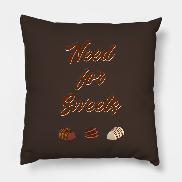 Chocolate - Need for Sweets Pillow by vladocar