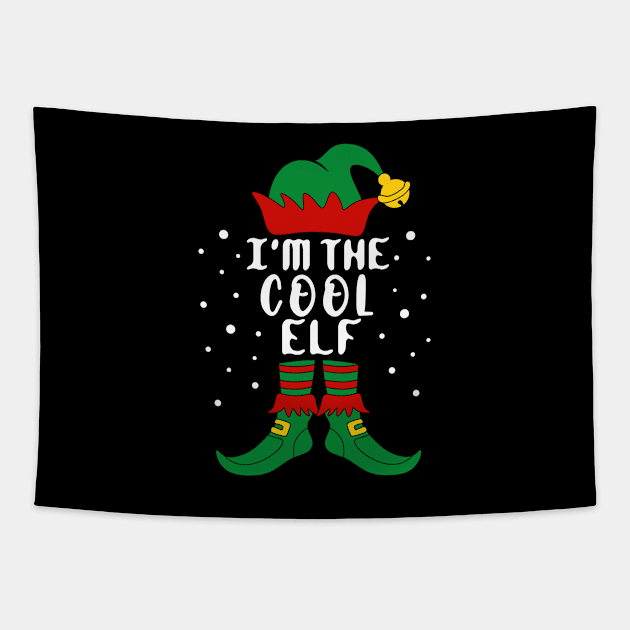 I'm The Cool Elf Family Christmas Tapestry by creativeKh