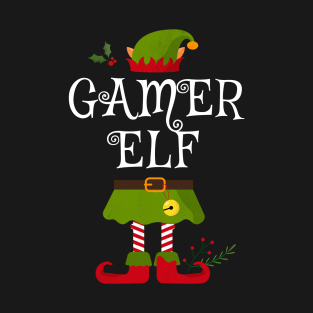 Gamer Elf Shirt , Family Matching Group Christmas Shirt, Matching T Shirt for Family, Family Reunion Shirts T-Shirt