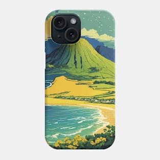 Jeju Island South Korea Starry Night Travel Tourism Retro Vintage Phone Case