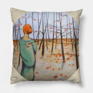 Winter woods Pillow