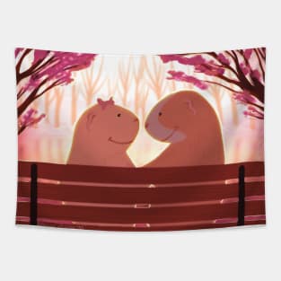 Guinea pigs in love Tapestry