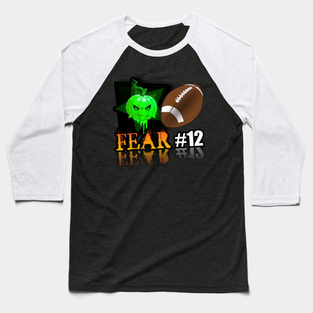 Green Bay Packers Fear 12 Jack O Lantern Trick Or Treat Halloween Sports Gift Green Bay Packers 12 Halloween Baseball T Shirt Teepublic