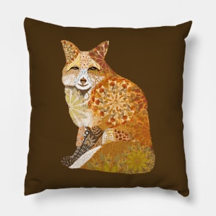 Mandala Fox Pillow