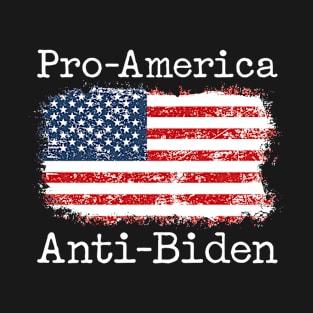 Pro America Anti Biden USA Flag T-Shirt