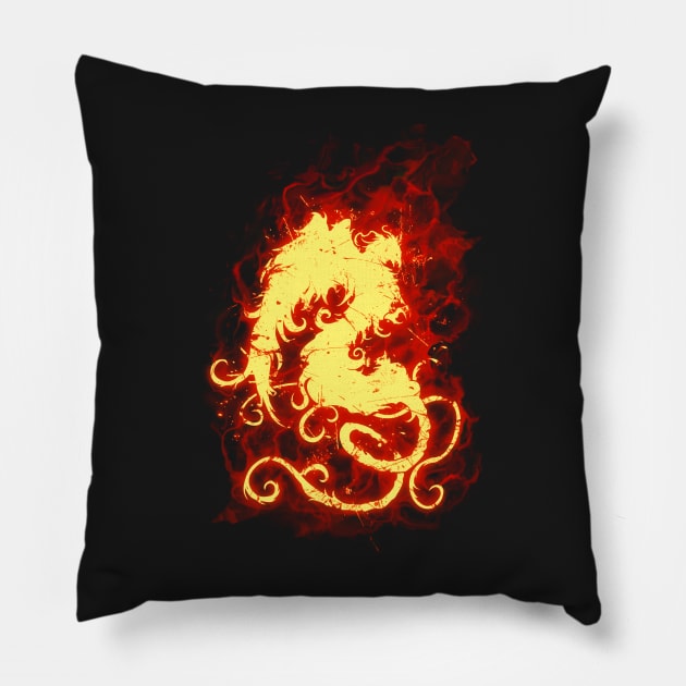 Phoenix Burn Pillow by chriskar